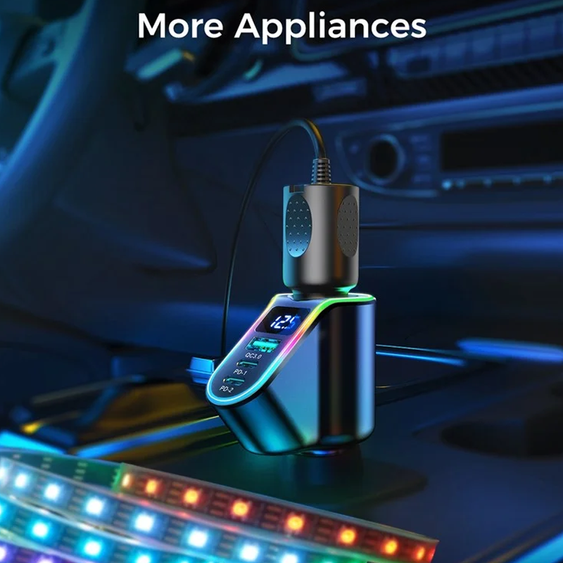 Joyroom JR-CL21 150W 4 in 1 Car Charger Joyroom.pk
