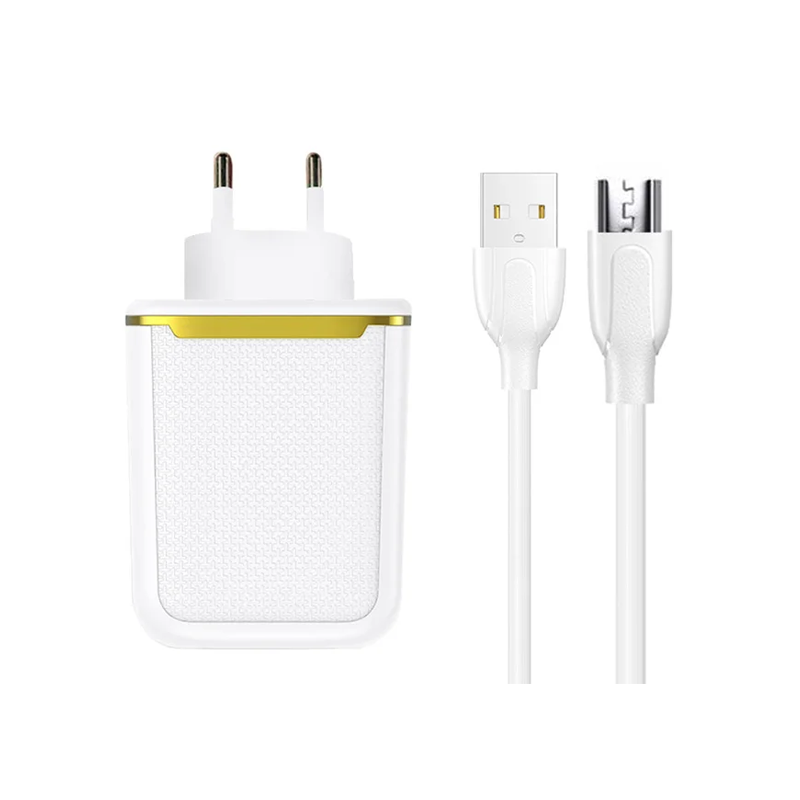 Joyroom L-2A12Z 2 Port Wall Charger With Ip Cable (Non Warranty)