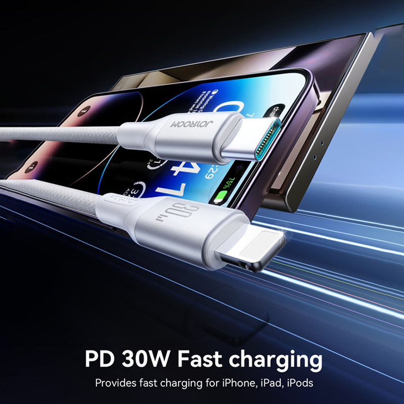 Joyroom S-A28 30W Fast Charging Data Cable Type-C To Lightning 2M Joyroom.pk