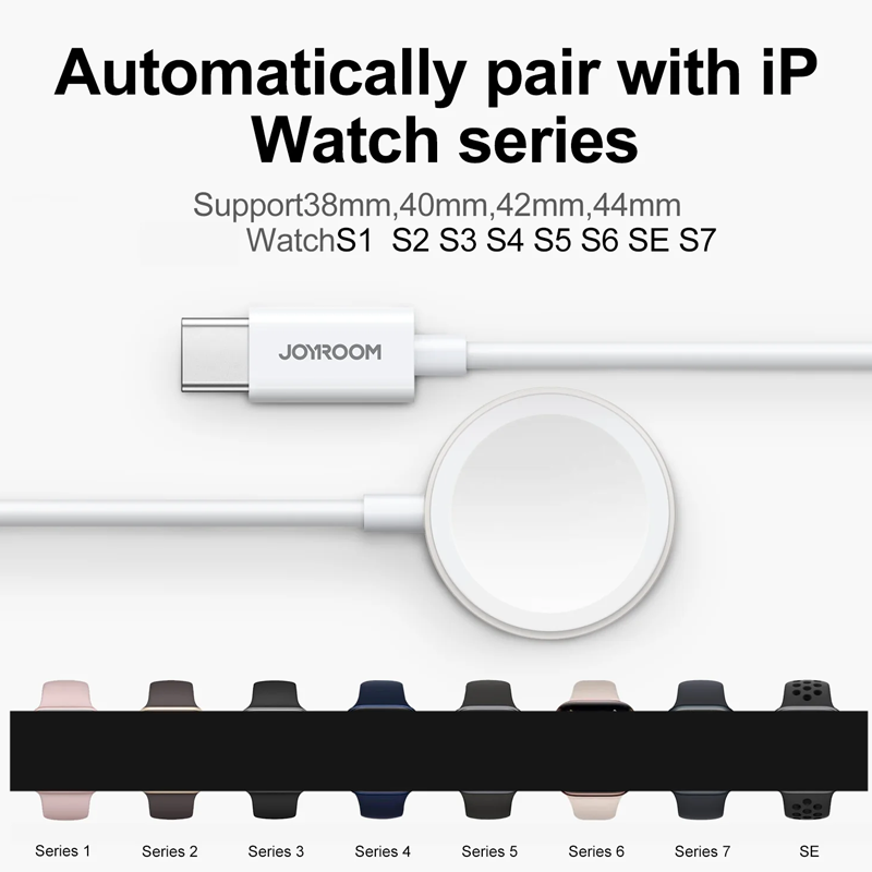 Joyroom S-IW004 Type-C to Iwatch Magnetic Wireless Charger Joyroom.pk