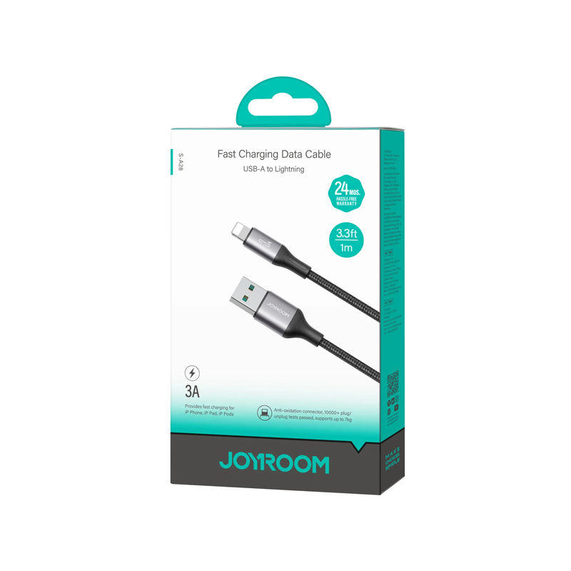 Joyroom S-A28 Fast Charging Data Cable USB-A To Lightning 2M Joyroom.pk