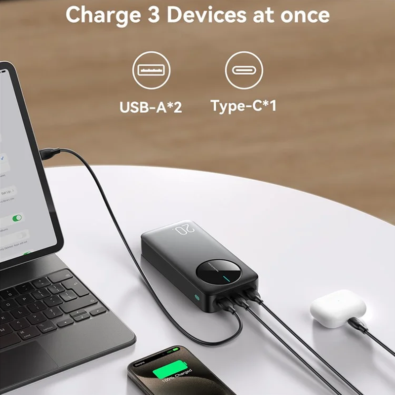 Joyroom JR-PBF14 20000mAh 2.4A LED Power Bank Joyroom.pk