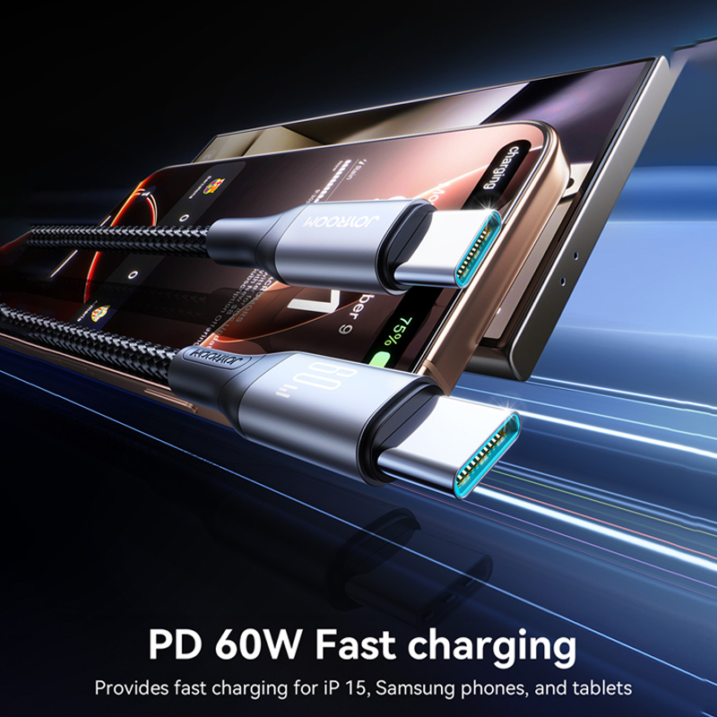 Joyroom S-A28 60W Fast Charging Data Cable Type-C To Type-C 2M Joyroom.pk