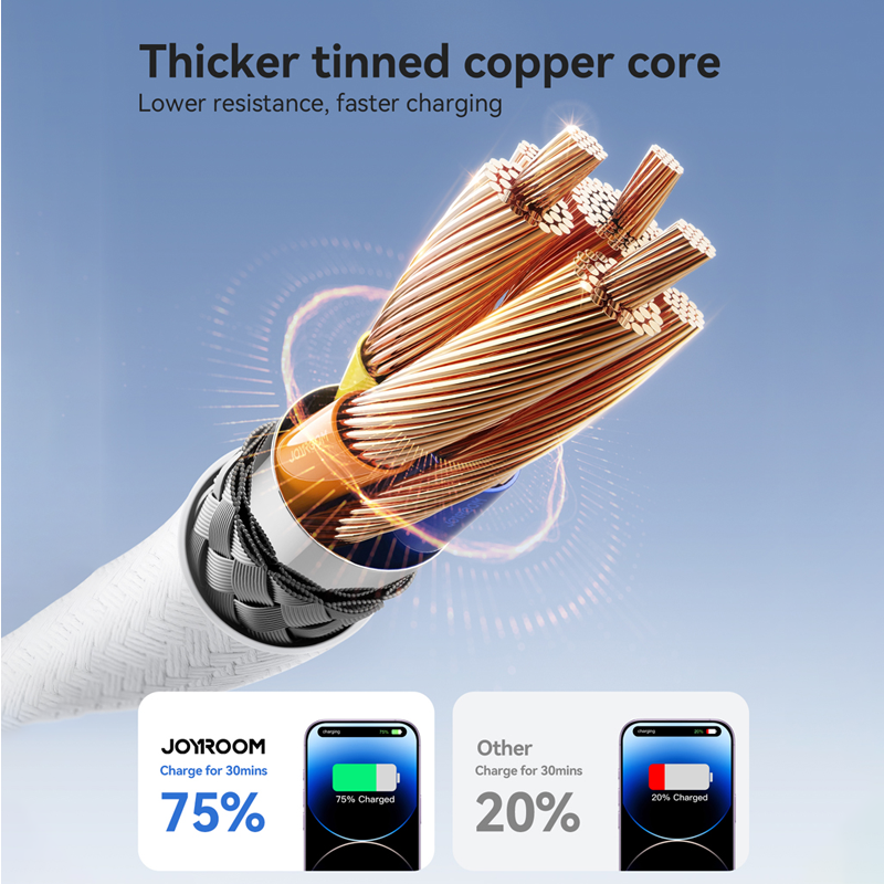 Joyroom S-A28 30W Fast Charging Data Cable Type-C To Lightning 2M Joyroom.pk