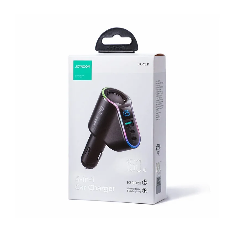 Joyroom JR-CL21 150W 4 in 1 Car Charger Joyroom.pk