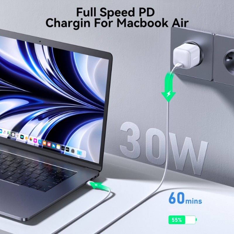 Joyroom JR-TCG15 30W PD Mini GaN Charger White Joyroom.pk