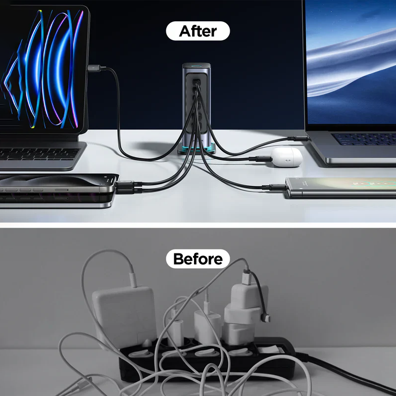 Joyroom JR-TCM02 65W Multi-Port Charger-Dark Gray (EU) Joyroom.pk