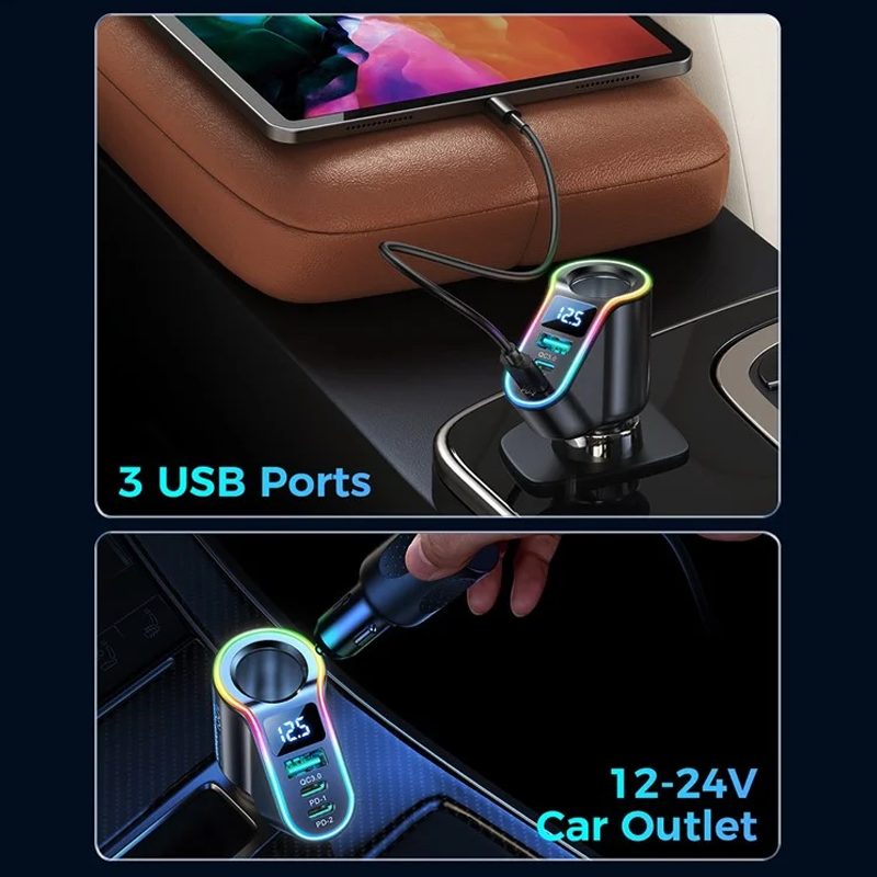Joyroom JR-CL21 150W 4 in 1 Car Charger Joyroom.pk