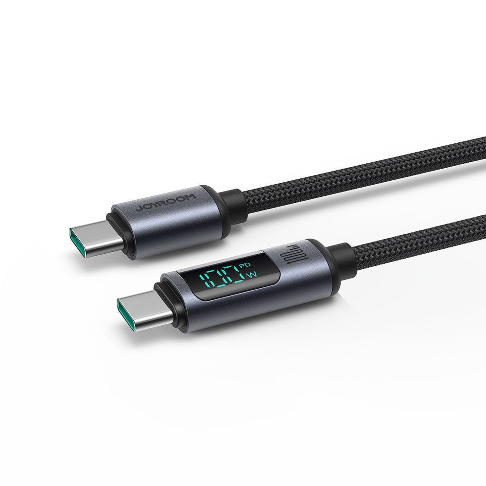 S-CC100A16 JOYROOM 100W Type-C to C Digital Display Fast Charging Data Cable 1.2M JOYROOM