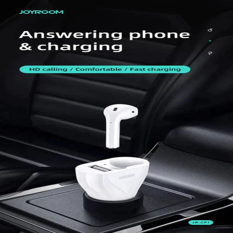 JR-CP1 JOYROOM Car Charger With Wireless Earphone Joyroom.pk