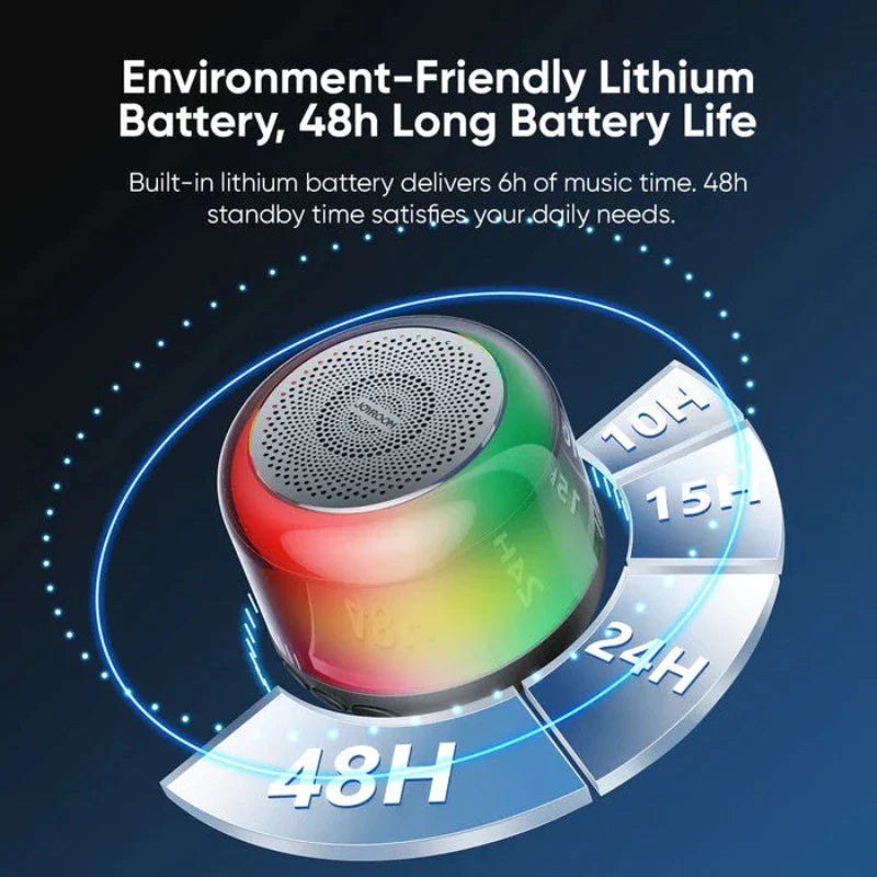 JR-ML03 JOYROOM Transparent Bluetooth Wireless Speaker with Light Joyroom.pk