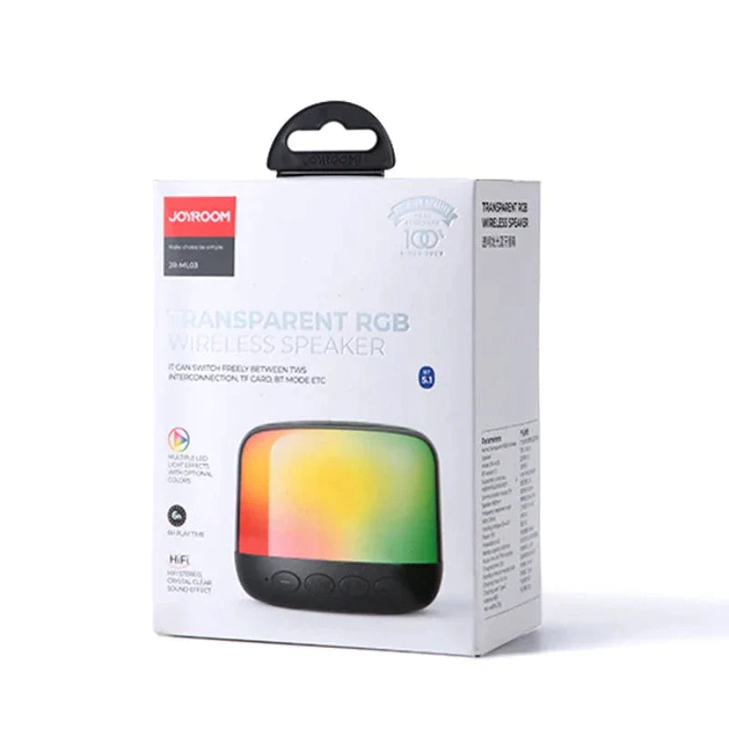 JR-ML03 JOYROOM Transparent Bluetooth Wireless Speaker with Light Joyroom.pk