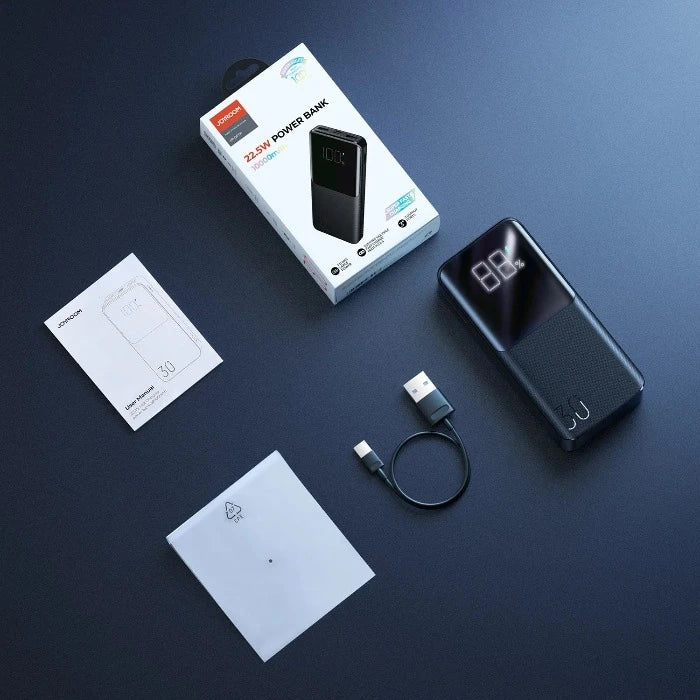 JR-QP193 JOYROOM Power Bank with Large Digital Display 30000mAh/22.5W Joyroom.pk