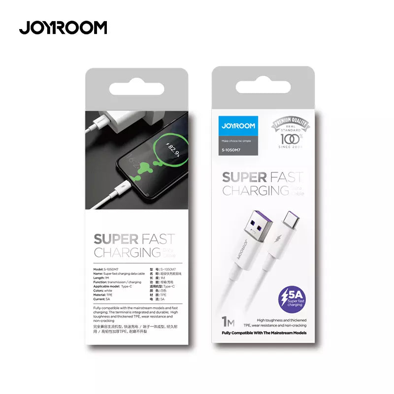 S-1050M7 JOYROOM USB Type C Fast Cable Quick Charge Joyroom.pk
