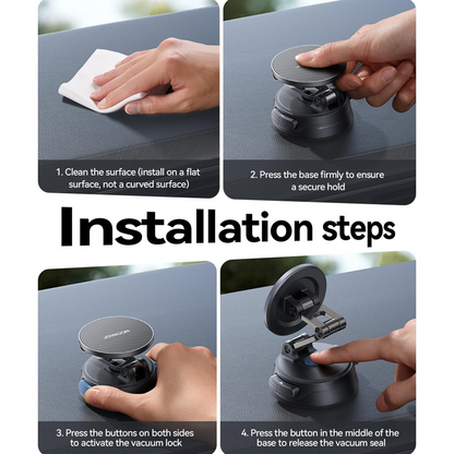Joyroom JR-ZS510 Gel Suction Cup MagSafe Car Foldable Stand-Dark Gray Joyroom.pk