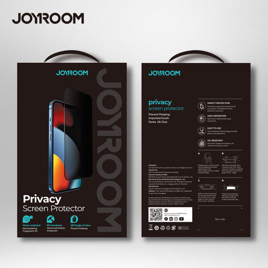 HQ-Z36 JOYROOM PRIVACY GLASS PROTECTOR FOR IP15 PRO MAX 6.7 INCH JOYROOM