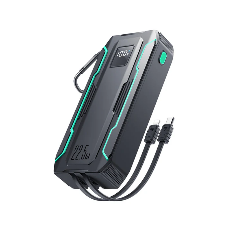 L018 JOYROOM 22.5W POWER BANK WITH DUAL CABLES 20000MAH - BLACK JOYROOM