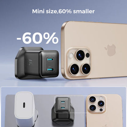 JOYROOM JR-TCG17 45W Dual-Port (2C) Charger - Black Joyroom.pk