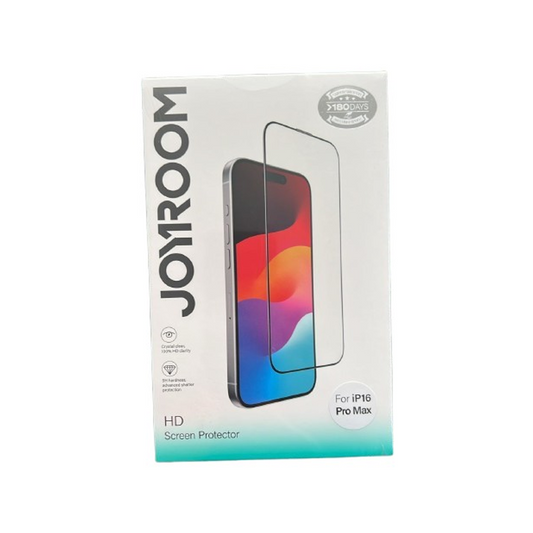 JR-MLG0279 Joyroom Tempered Glass Screen Protector for iPhone 16 Pro Max (HD+Dustproof) Joyroom.pk