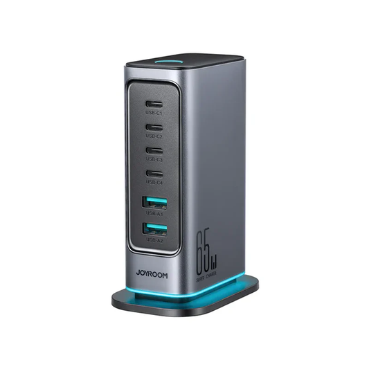 Joyroom JR-TCM02 65W Multi-Port Charger-Dark Gray (EU) Joyroom.pk