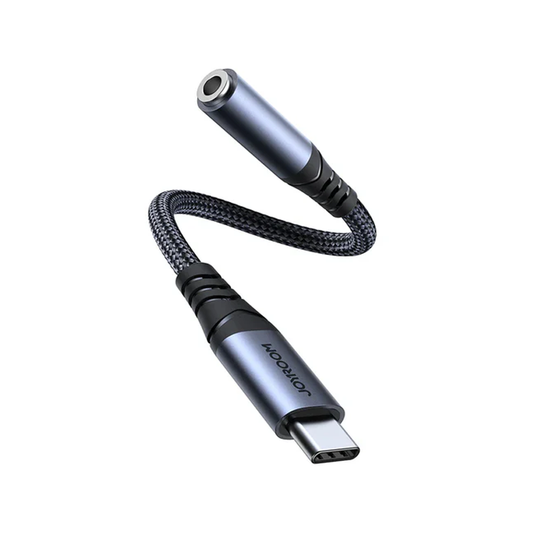 SY-C01 JOYROOM Audio-Transfer Series Audio Adapter (Type-C to 3.5mm)-Black Joyroom.pk