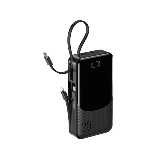 JOYROOM JR-PC2 20000mAh 22.5W Power Bank with 3 Built-in Cables Joyroom.pk