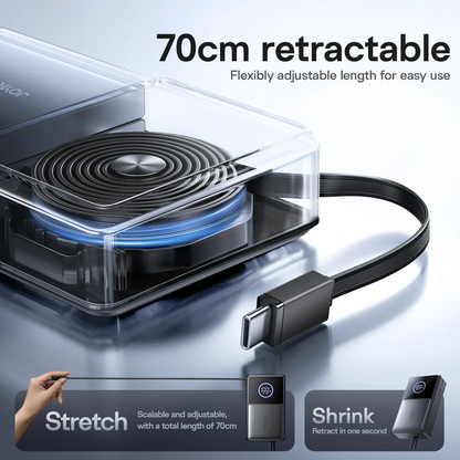 Joyroom JR-PR1 22.5W Built-in Retractable Cable Power bank 10000mAh Joyroom.pk