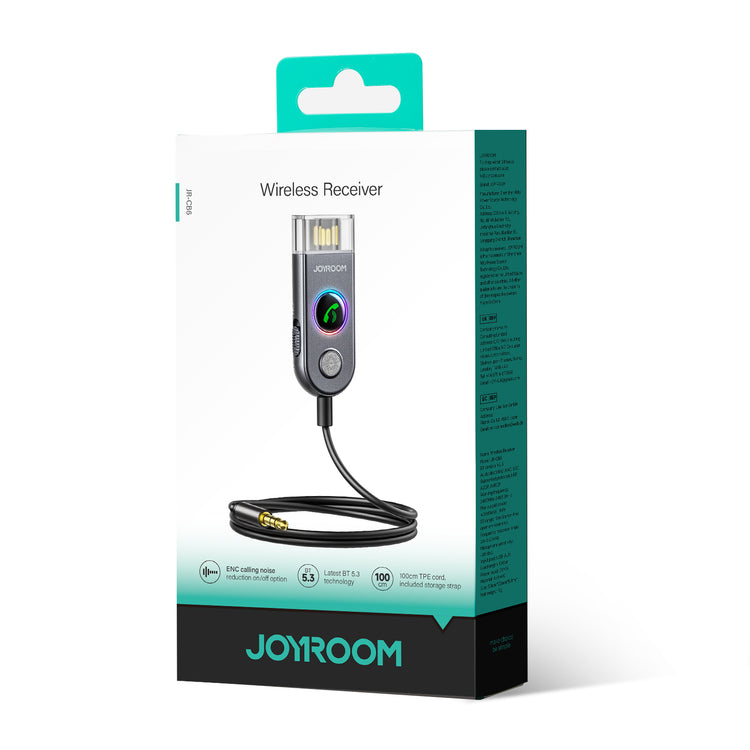 CB6 JOYROOM CAR-B SERIES ENC WIRELESS RECEIVER - DARK GRAY JOYROOM