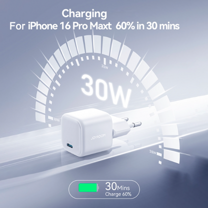 Joyroom JR-TCG15 30W PD Mini GaN Charger White Joyroom.pk