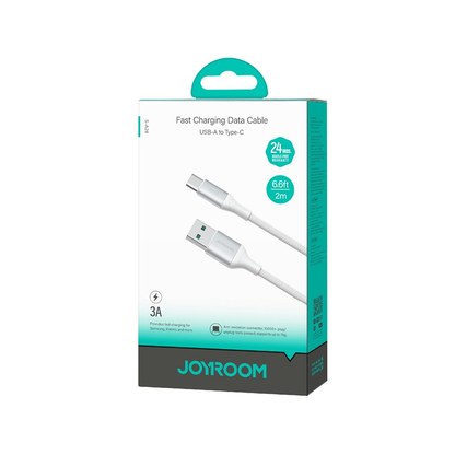 Joyroom S-A28 3A Fast Charging Data Cable USB-A To Type-C 2M Joyroom.pk