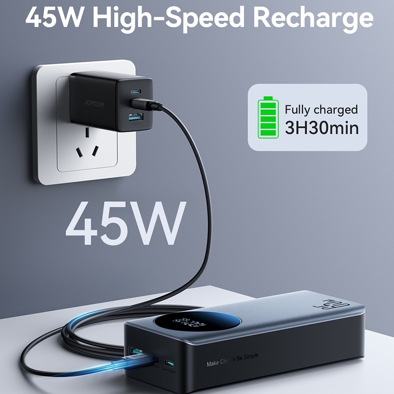 Joyroom JR-PBF05 Pro 65W Digital Display 30000mAh Power Bank Joyroom.pk