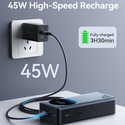 Joyroom JR-PBF05 Pro 65W Digital Display 30000mAh Power Bank Joyroom.pk
