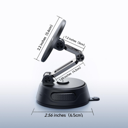 Joyroom JR-ZS510 Gel Suction Cup MagSafe Car Foldable Stand-Dark Gray Joyroom.pk