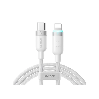 Joyroom S-A63 StarWay Series 30W Auto Power-Off Fast Charging Data Cable (Type-C to Lightning) 1.2m Joyroom.pk