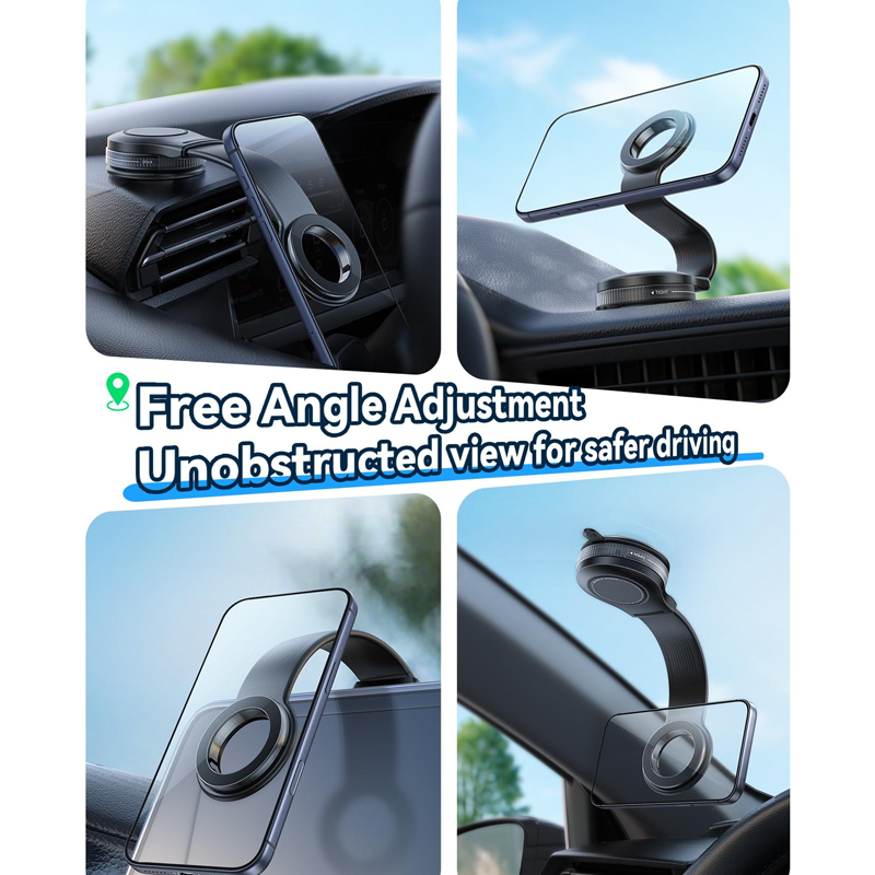 Joyroom JR-ZS518 Magsafe Soft Rod Suction Cup Holder-Black Joyroom.pk