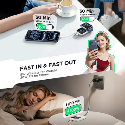Joyroom JR-W19 5000mAh Portable Watch Wireless Charger Joyroom.pk