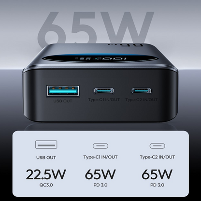 Joyroom JR-PBF05 Pro 65W Digital Display 30000mAh Power Bank Joyroom.pk