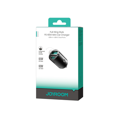 Joyroom JR-CCN18 65W A+C Pull-Ring Style Mini Car Charger Joyroom.pk
