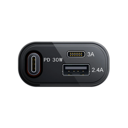 Joyroom JR-CCL07 45W 3-in-1 Retractable Car Charger-Dark Grey Joyroom.pk