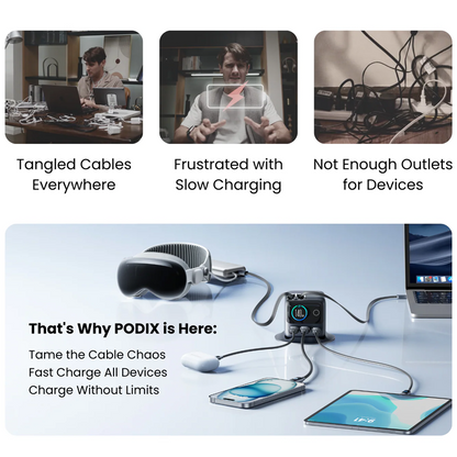 Joyroom JR-TRD01 PODIX 140W 5-Port Desktop GaN Charger Joyroom.pk