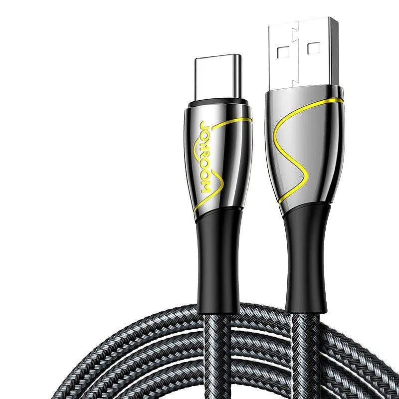 S-2030K6 Joyroom type-C 3A data cable 2m-black Joyroom.pk