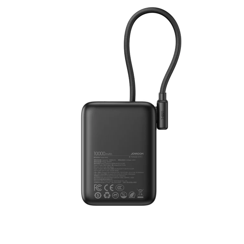 JOYROOM JR-PC1 22.5W Power Bank with Built-in Cables 10000mAh Joyroom.pk