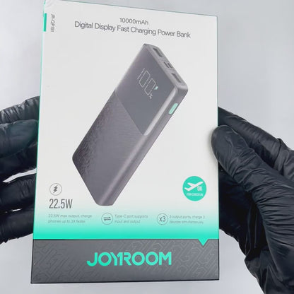 Joyroom JR-QP191 10000mah 22.5W Fast Charging Powerbank With LCD Display