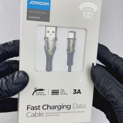 S-2030K6 Joyroom type-C 3A data cable 2m-black