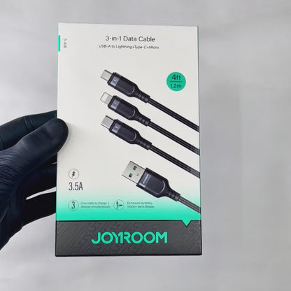 Joyroom S-1230G4 3 in 1 Charging Cable 1.2M (Lightning + Type-C + Micro)