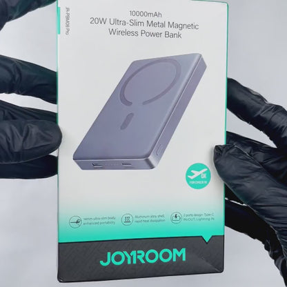 Joyroom JR-PBM08 Pro 20W Ultra-Thin Metal Magnetic Wireless Charging Power Bank 10000mAh