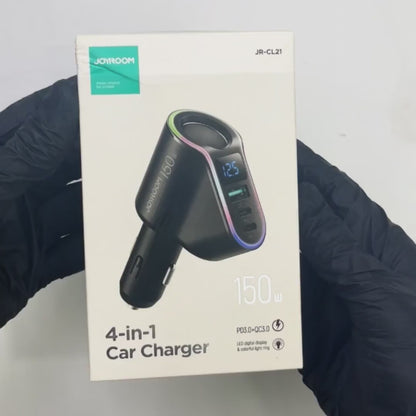 Joyroom JR-CL21 150W 4 in 1 Car Charger