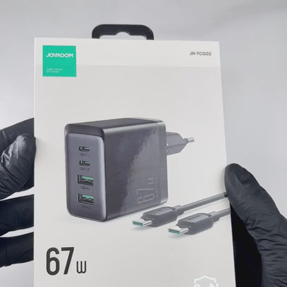 Joyroom TCG02 Gan Ultra 67W 2C2A Fast Charger+100W C to C Cable 1.2m