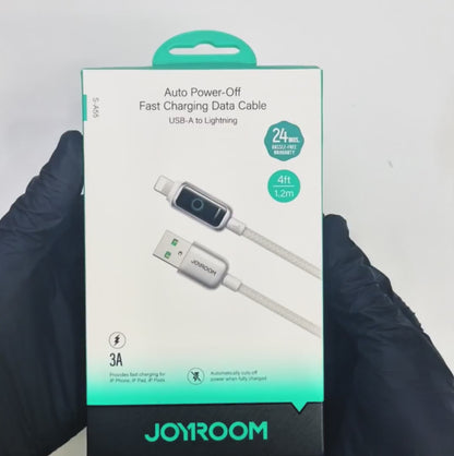 Joyroom S-A55 3A Auto Power-Off Fast Charging Data Cable USB-A to Lightning - 1.2m