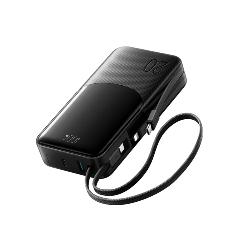 JOYROOM JR-PC2 20000mAh 22.5W Power Bank with 3 Built-in Cables Joyroom.pk